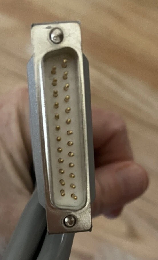 NOS RS232 Molded Cable Connector 6 ft Male/Male 24 Pin Scooter Brand - Image 4 of 4