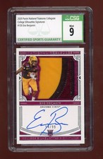 Eno Benjamin 2020 National Treasures Auto Rookie Patch Collegiate #/99 SGC 9 10