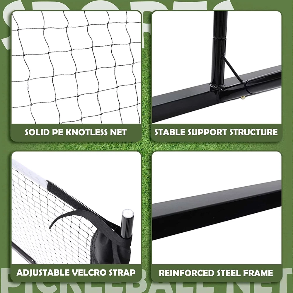 Pickleball Nets Portable Outdoor, 22 FT Pickleball Net USAPA Regulation Size, Pi