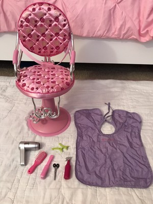 american girl doll hair salon chair