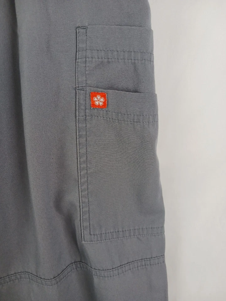 Women’s Gray Colored Scrub Pants by Orange Standard Size S Elastic Waist - Image 2 of 4