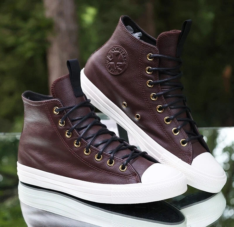 Converse Chuck Taylor All Star Hi cuir racine foncée homme taille 9,5  marron 169