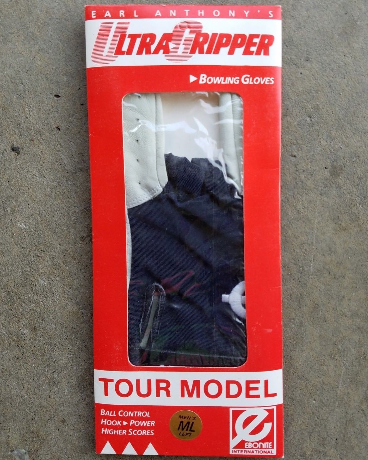 NIB Ebonite Earl Anthony's Ultra Gripper Tour Model Leather Bowling