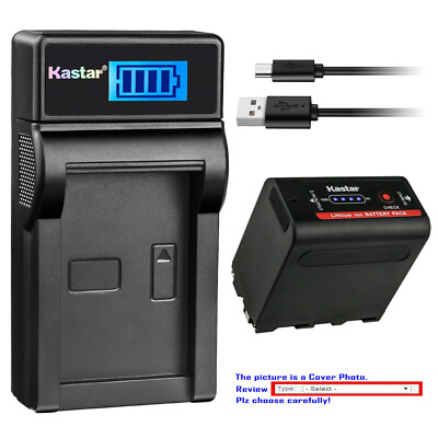 Kastar F980 Battery LCD Charger for Atomos NP-F970 F960 Atomos Shogun Battery