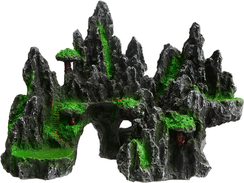 Large Aquarium Mountain View Stone Ornament,Rock Cave Landscape Decorations Arti - Picture 12 of 12
