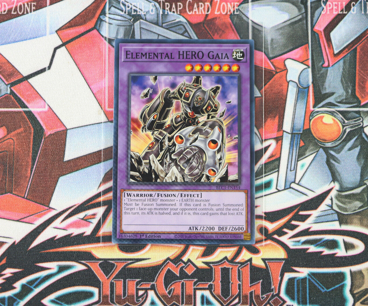 YuGiOh Elemental HERO Gaia BLC1-EN154 1st Edition Common | eBay