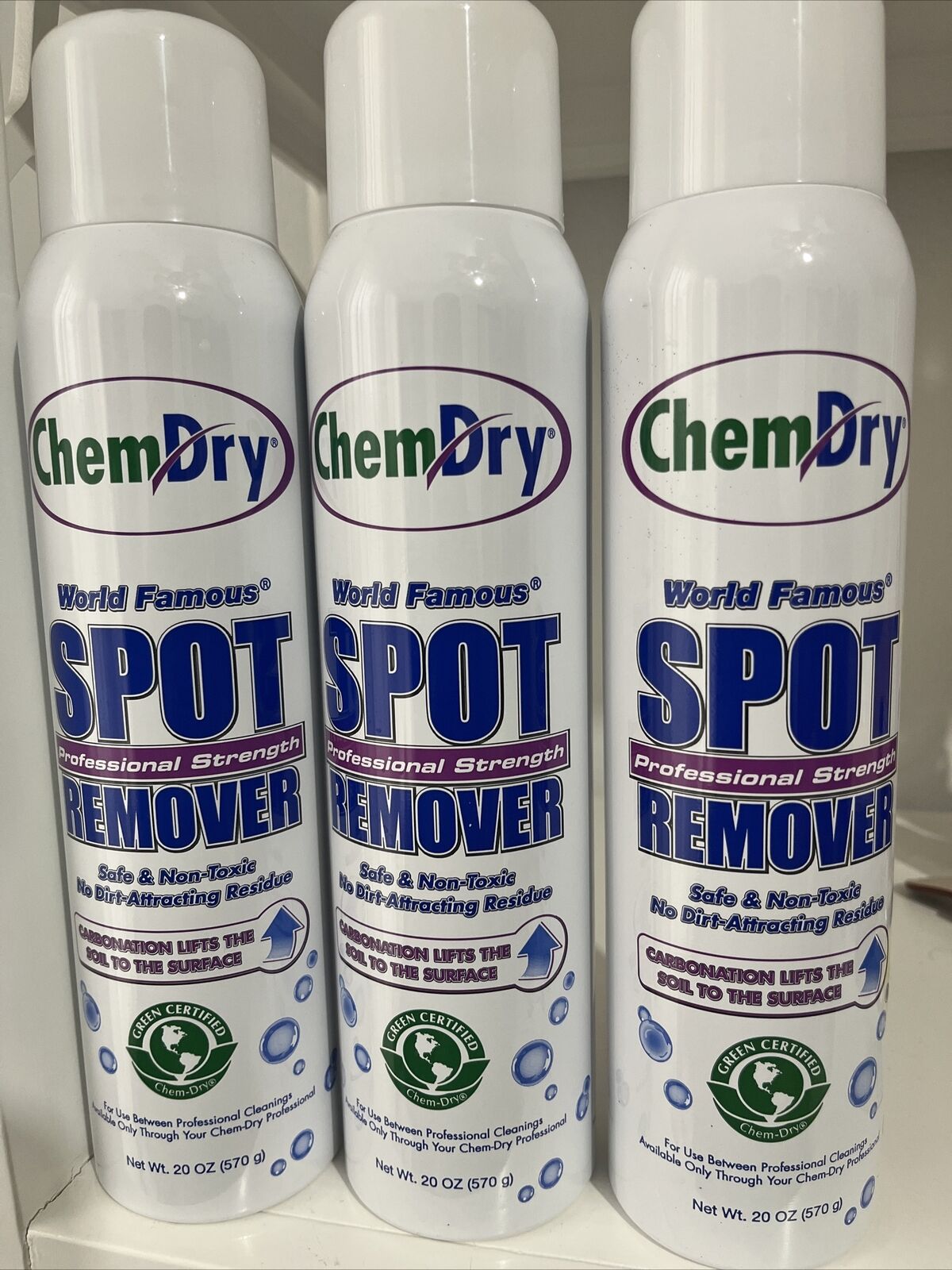 3-Cans Chem-Dry Professional Strength Spot Remover free shipping