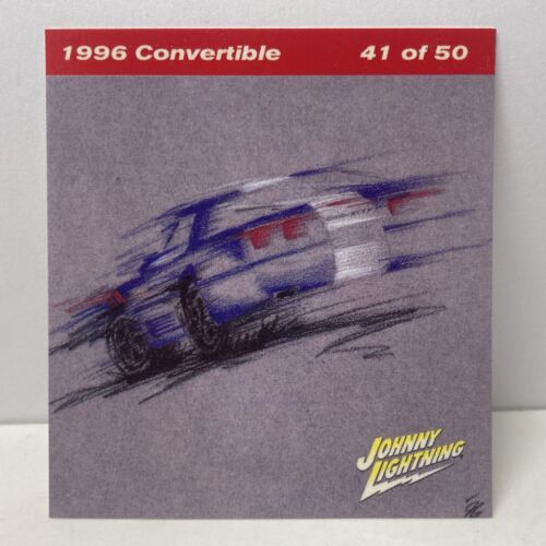 NUR KARTE: Johnny Lightning Sammelkarte 1996 Chevy Corvette Cabrio