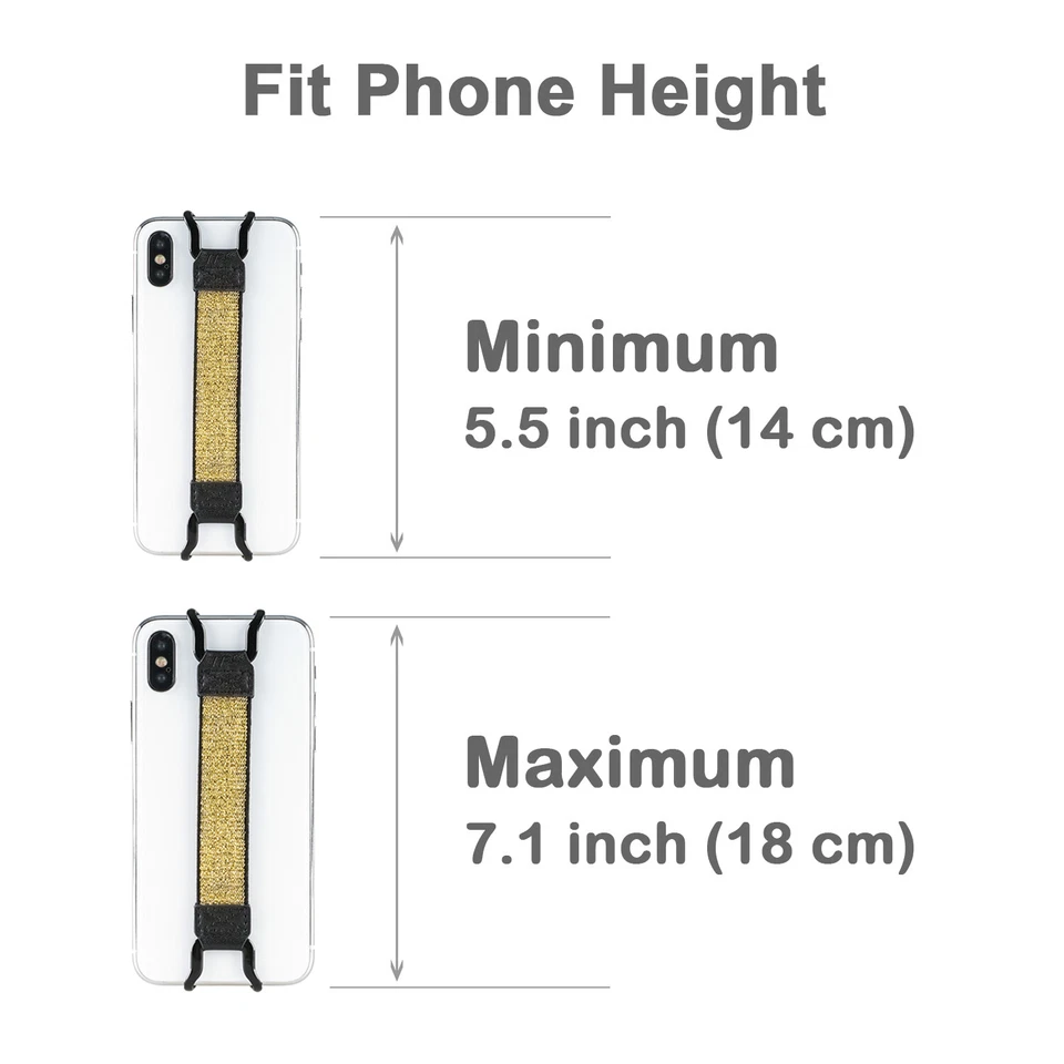 Hand Strap Phone Holder Non-Slip for iPhone 17 Pro Max, 16 Plus, 15 Pro,Mate 70 - Image 2 of 4