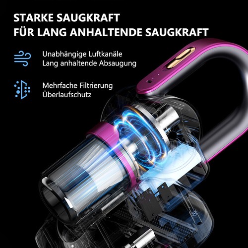 3 in 1 Mini Handstaubsauger 8400Pa Kabelloser Autostaubsauger Nass&Trocken Akku - Bild 14 von 19