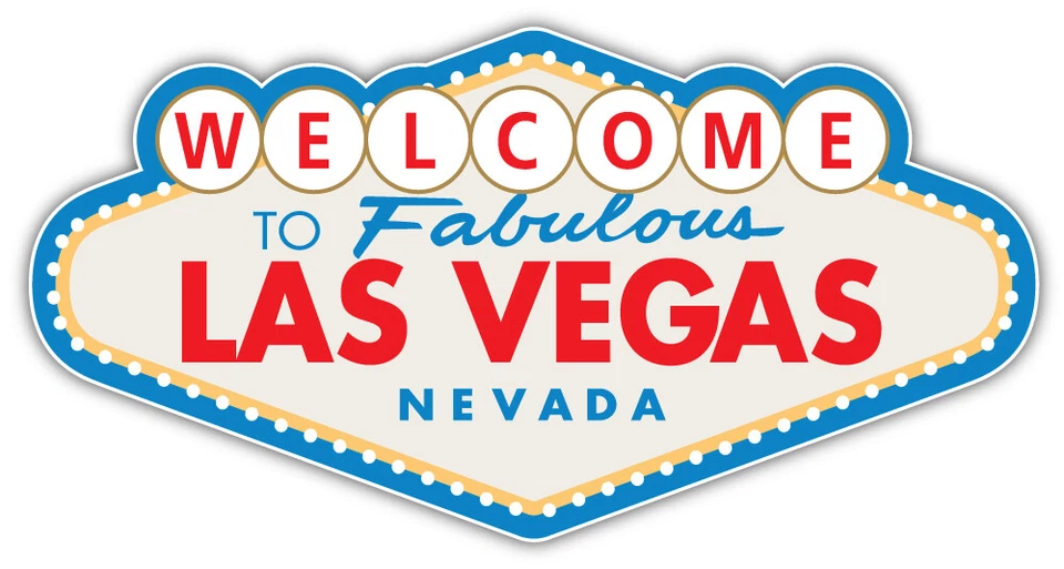 Welcome To Fabulous Las Vegas Nevada Car Bumper Sticker Decal