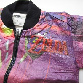 Child Sm 1998 Nintendo 64 Legend of Zelda Windbreaker Jacket Promo N64 NES SNES