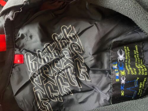 spyder red ski jacket and ski spyder black trousers kids - Picture 3 of 5