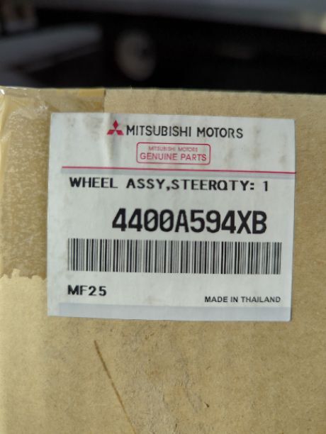 マリホジャ 2014-2023 Mitsubishi Mirage Steering Wheel Black Leather