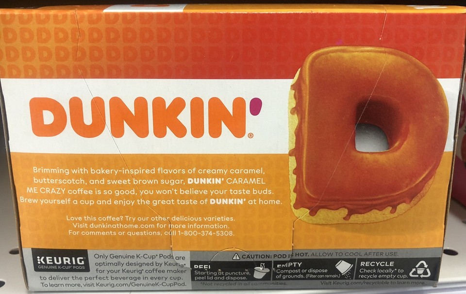 Dunkin' Donuts Caramel Me Crazy Keurig 10 KCups Coffee Pods NEW eBay