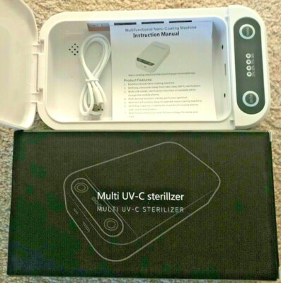 Multi UV-C Sterilizing Machine Cleaner & Aromatherapy Via Cell Phone USB
