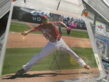 Jerad Eickhoff Philadelphia Phillies signed 8x10 Photo COA 4