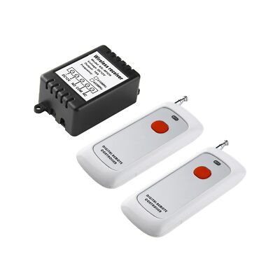 12V Wireless Remote Control Relay Switch 433Mhz Mini 1CH Receiver 328FT Long ...