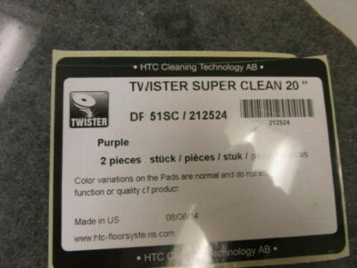 Americo Manufacturing 20'' Twister Super Clean Floor Pad (2 Pack) DF51SG/212524