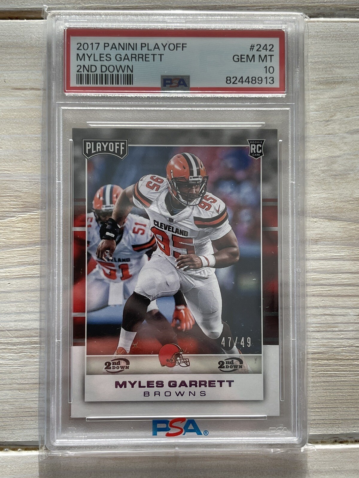 Myles Garrett Panini Playoff #242 2nd Down