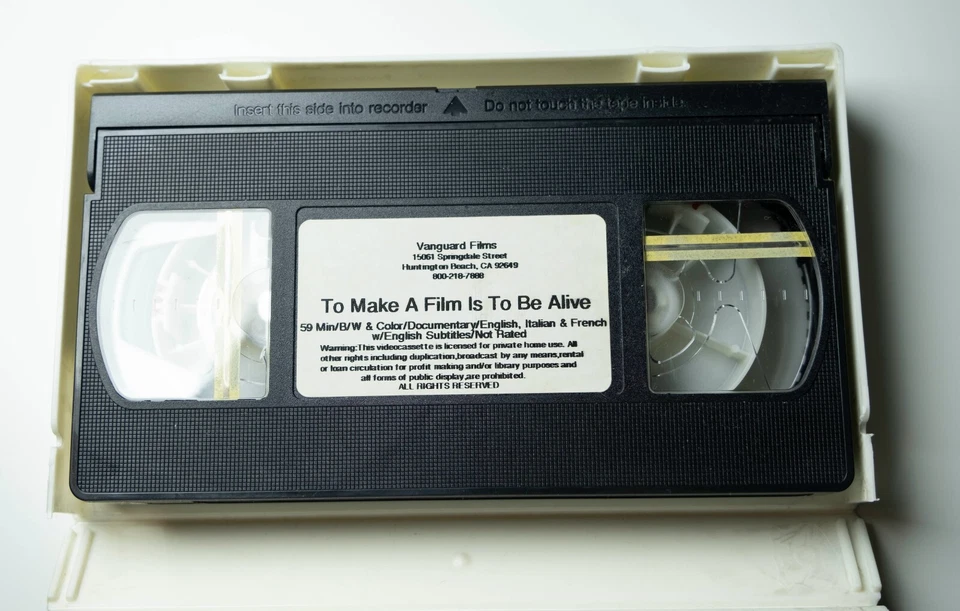 To Make a Film Is to Be Alive | the making of Beyond the Clouds by Antonioni VHS - Image 3 of 3