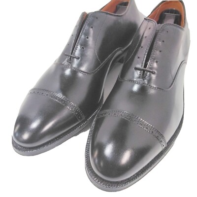 Alden Perforated Straight Tip Bal Shoe