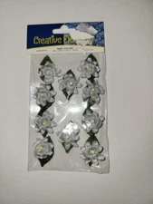 Creative Elements Mini Silk Flowers Blue 10pc
