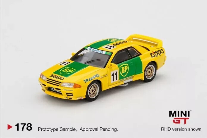 MINI GT 178 Nissan Skyline GT-R R32 Gr. A #11 BP 1993 Japan Car