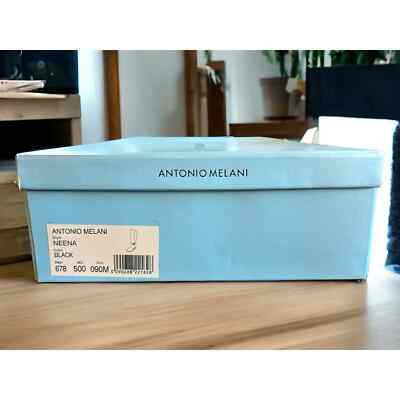 Women’s Antonio Melani Neena Long Black Boots 3” Heel Zipper with Box  Size 9 M Women main image 2