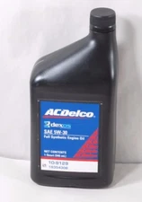 ACDelco 10-9129/19354306 Dexos2 5W-30 Full Synthetic Motor Oil - 1 Quart