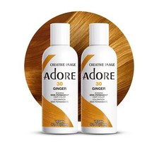 Adore Ginger Semi Permanent Hair Dye 4 Fl Oz Pack of 2 Vegan Cruelty Free