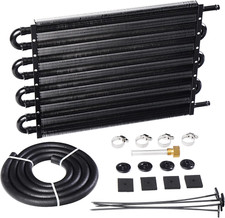 8 Pass Ultra-Cool Tube and Fin Transmission Cooler Universal 5/16" Oil Cooler Ki