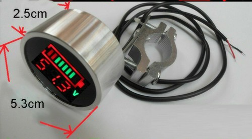 12V 24V 36V 48V 60V 72V 84V 84V indicador de capacidad de batería medidor de voltaje perce - Imagen 6 de 8