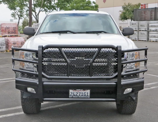 Parachoques delantero HD Steelcraft HD10410R negro para 07-14 Chevy Silverado 2500/3500 Foto 2 de 4