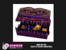 Mimic Dice Box DND Dungeons Token Holder Storage Monster Organiser Haloween Prop