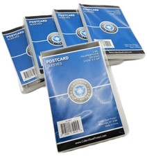 500 - 5 PACKS CSP Standard Size Postcard Sleeves - 2 Mil Poly Archival Safe