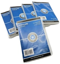 (500) - 5 PACKS CSP Standard Size Postcard Sleeves - 2 Mil Poly Archival Safe