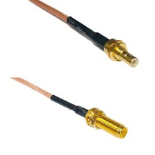 RG316 SMB MALE BULKHEAD to RP-SMA Female Long RF Cable Rapid-SHIP LOT