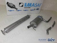 Imasaf Auspuffset Ab Kat für Ford Focus II 1.6 Ti+1.8 2004-2012| Vsd+Msd+Endrohr