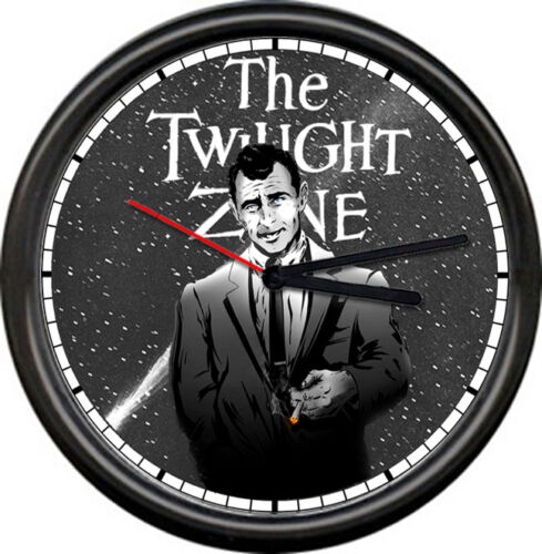 Twilight Zone Science Fiction Psychological Thriller Retro TV 50 Sign Wall Clock - Afbeelding 1 van 1