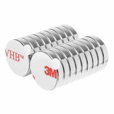5/8 x 1/8 Inch Neodymium Rare Earth Disc Magnets N42 with 3M Adhesive (18 Pack)