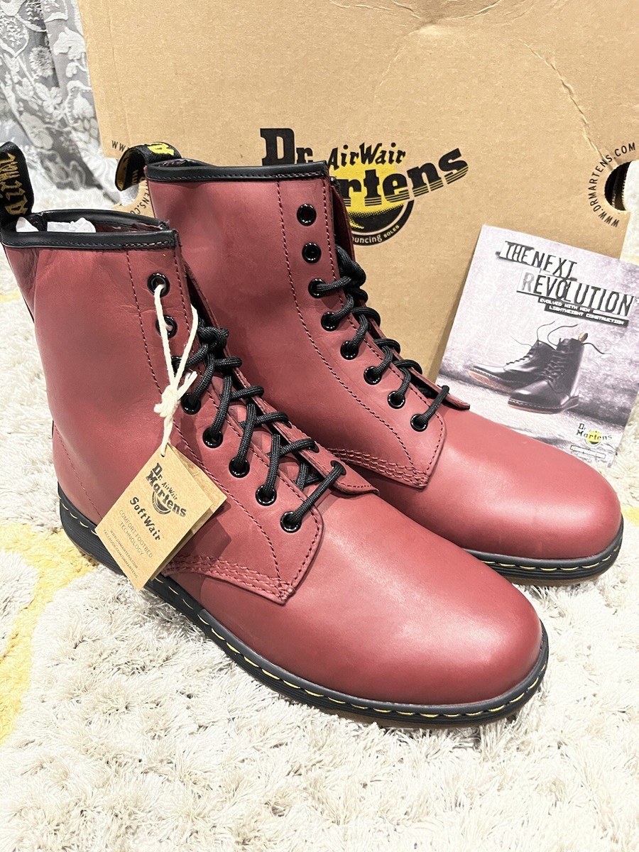 Newton Boots Doc Martens Newton Cherry Red Quality Dr Martens Newton Soft  Leather Boot Cherry UK Size 1/2