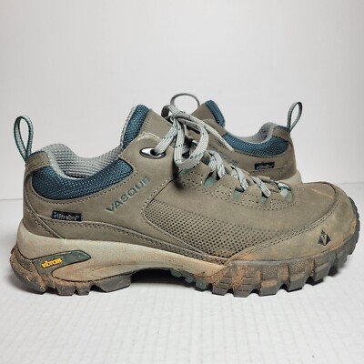 Womens Vasque Talus Trek Low UltraDry Hiking Shoes Size 7.5 M Gargoyle/Jasper