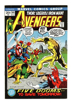 AVENGERS #101 6.5 WATCHER APPEARANCE GIACOIA ART OW/W PGS 1972