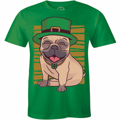 Funny Dog Join To St. Patrick's Day Short Sleeve T-Shirt for Men