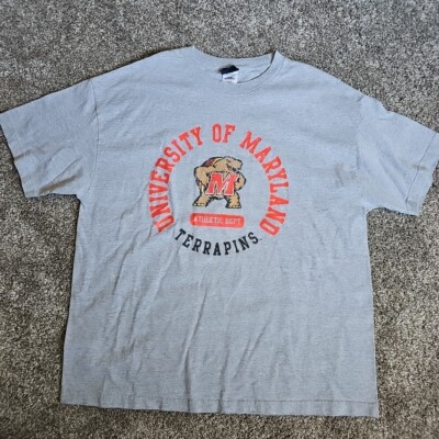 Champs University of Maryland Terrapins Gray Size XL Short Sleeve 