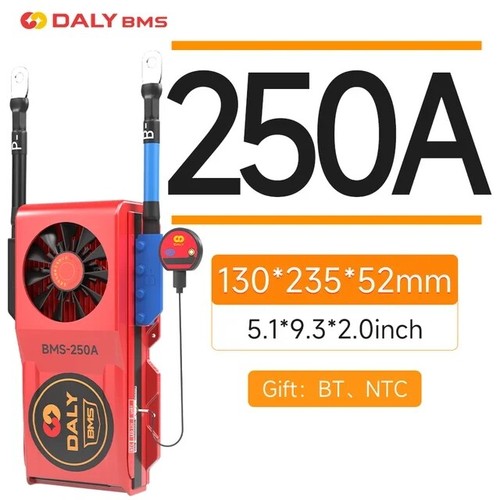 Daly Smart BMS 12V 24V 48V 100-250A LiFePO4 Battery BMS w/Balance& BT Module lot - Picture 31 of 37