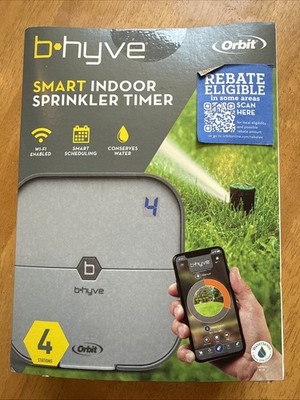 Orbit b Hyve 4 Station Smart Wi-Fi Indoor Smart Sprinkler Timer 57915 NEW