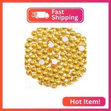 Beadsland 2880pcs Flat Back Crystal Rhinestones Round Gems for Nail Art and Craf