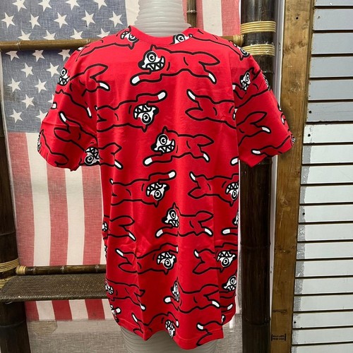 NWOT ICECREAM Billionaire Boys Club BBC Running Dog All Over Print T-Shirt Tee L